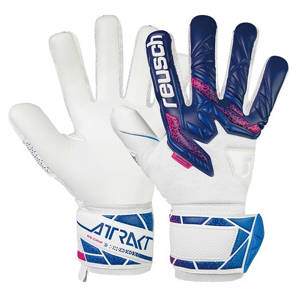 ロイシュ reusch アトラクト リグリップ NC 5560535-4310 キーパーグローブ GKグローブ ゴールキーパー ブルー ピンク ホワイト