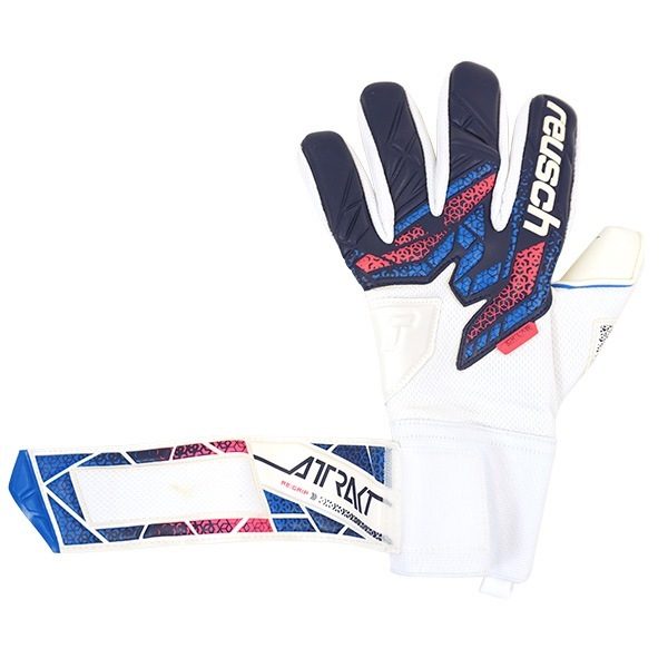 ロイシュ reusch アトラクト リグリップ NC 5560535-4310 キーパーグローブ GKグローブ ゴールキーパー ブルー ピンク ホワイト