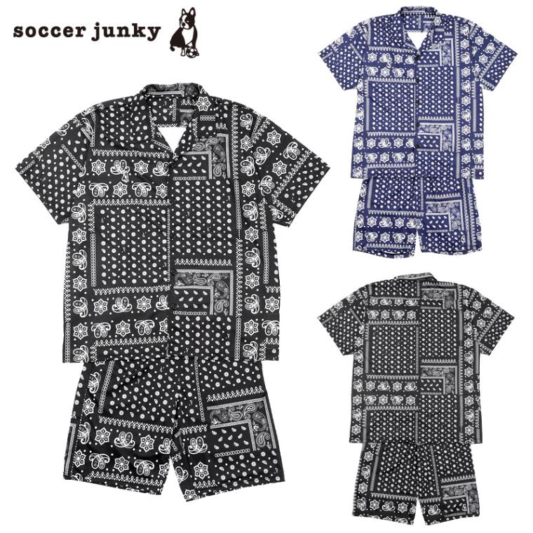 サッカージャンキー/soccer junky オープンカラーシャツパンツセット