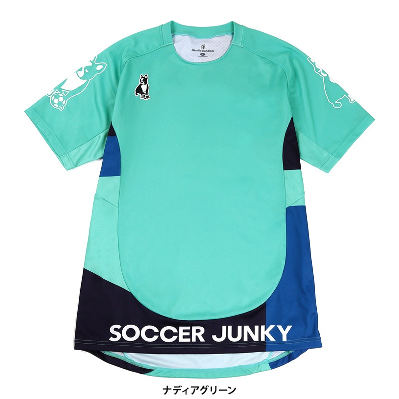 soccer junky(サッカージャンキー)2021公式戦アップシャツ JUNRed」とスポーツアパレルブランド、soccerjunky（サッカー