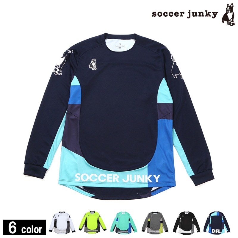 SOCCER JUNKY サッカーウェア 青黒ストライプ サッカージャンキー soccer junky soccer junky サッカー
