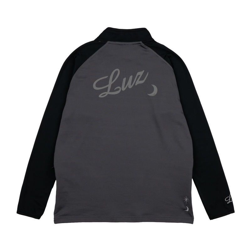 Luz e Sombra ジップアップ裏起毛 L 黒 LUZeSOMBRA/ルースイソンブラ ジャージ 裏起毛トップス LS 2WAY