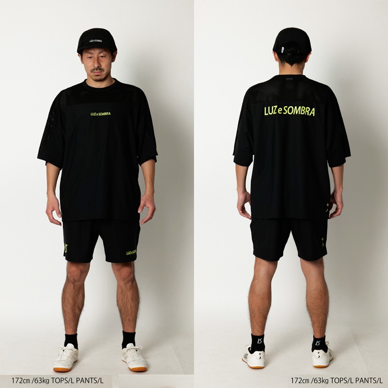 Luz e Sombra 黒 Tシャツとショーツ セット ルースイソンブラ/LUZ e SOMBRA 七分袖プラクティスシャツ/LTT