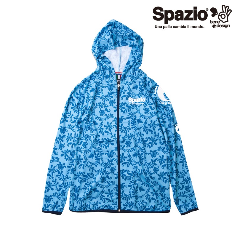 ���ѥåĥ���/Spazio �ץ饯�ƥ����ѡ�����/Flower zip practice shirt ��TP-0472��