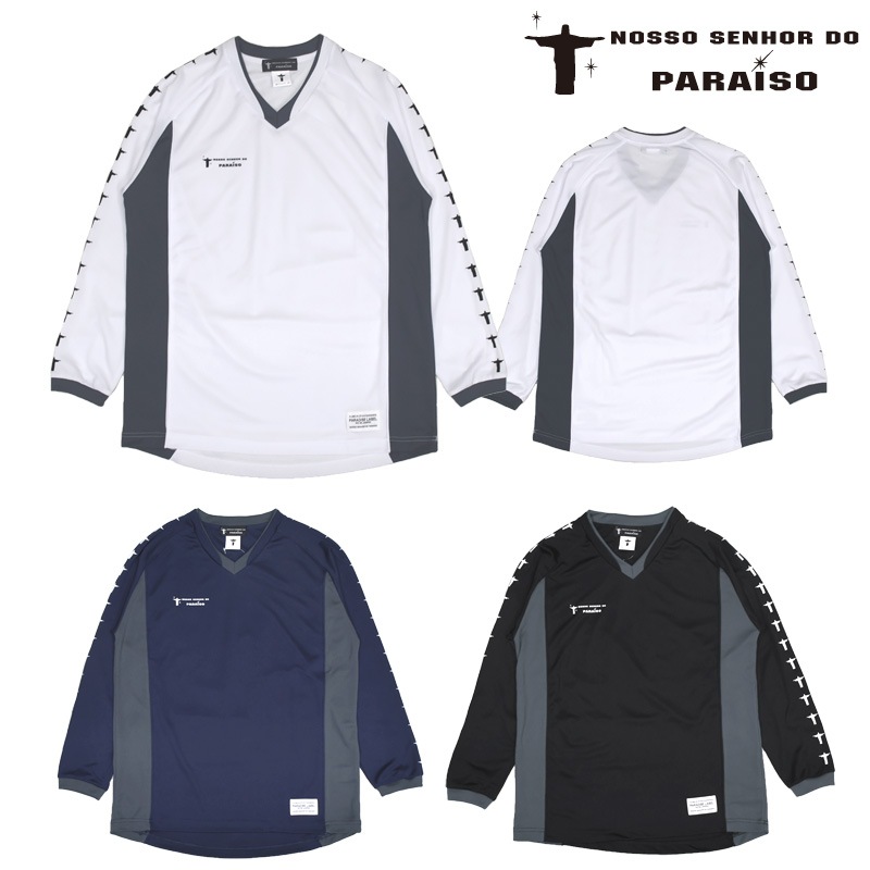�Υå����˥硼��ɥѥ饤����/NOSSO SENHOR DO PARAISO ���󥰥ץ饯�ƥ��������/Line Logo Long Pra-Shirt��NP-00-724��