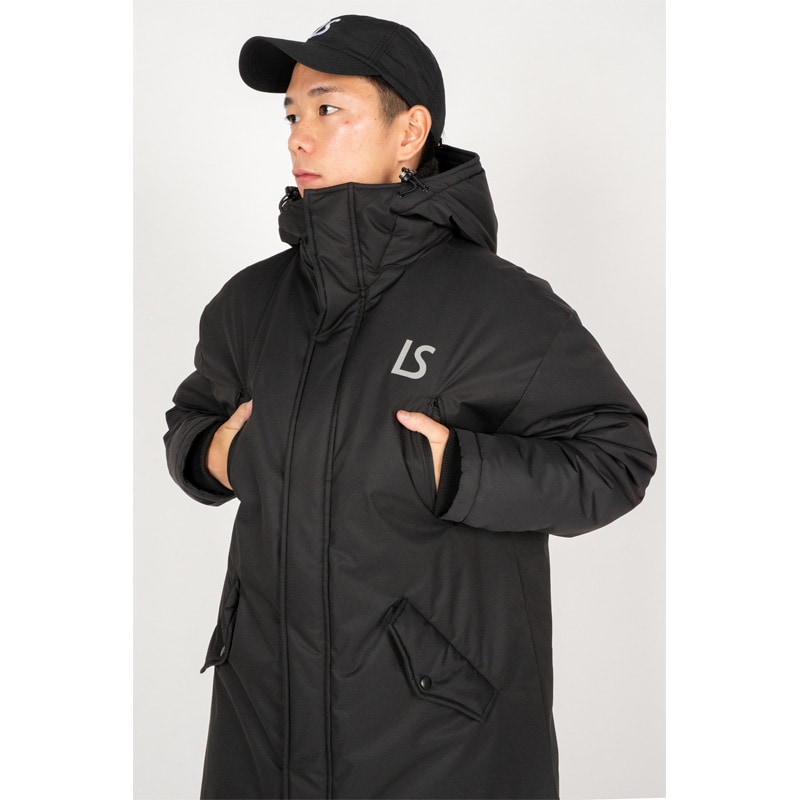 ルースイソンブラ　GO OUT ロングコート　XL　黒　中綿　ベンチコート ルースイソンブラ/LUZ e SOMBRA 中綿コート/GO OUT LONG COAT 2