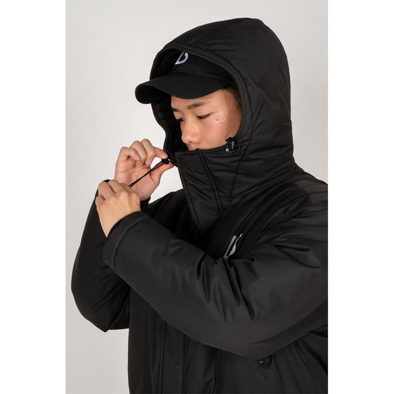 ルースイソンブラ　GO OUT ロングコート　XL　黒　中綿　ベンチコート ルースイソンブラ GO OUT ロングコート XL 黒 中綿 ベンチコート