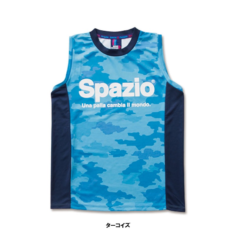 Spazio/���ѥåĥ��� camuffamento no sleeve shirt/����˥��Ρ����꡼�֥ץ饷��ġ�GE-0384��