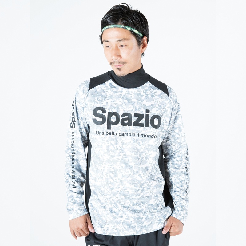 Spazio/���ѥåĥ��� Digi-camo high-necked long practice shirt/���󥰥ץ饷��ġ�GE-0510��