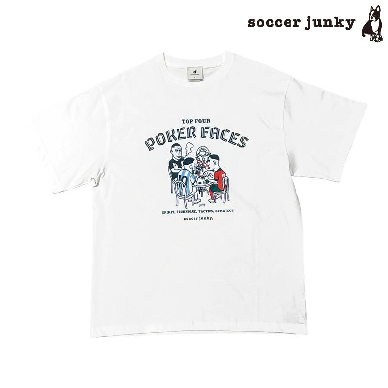 ���å�������󥭡�/soccer junky ȾµT�����/PORKER FACES �ץ�ߥ���ȾµTEE��JR26D50��