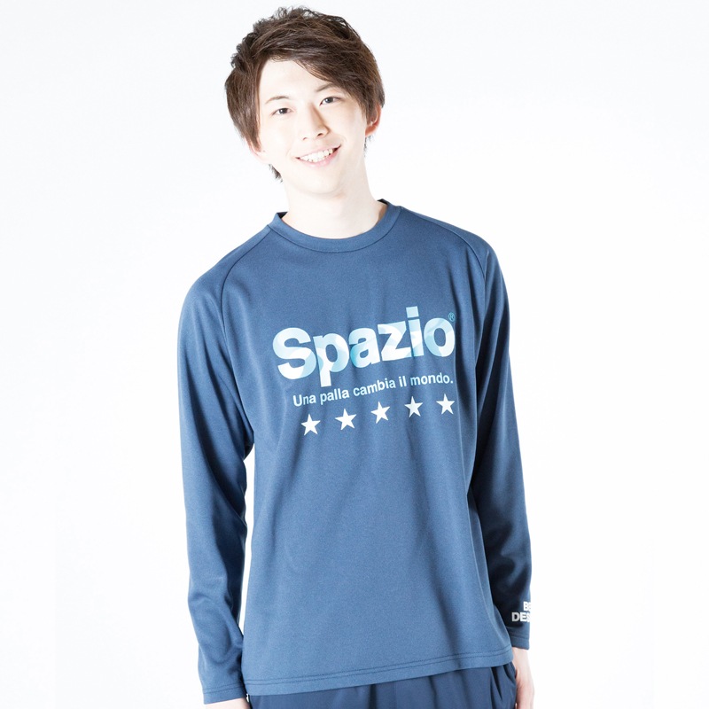 Spazio/���ѥåĥ��� Marble logo long practice shirt/���󥰥ץ饷��ġ�GE-0512��