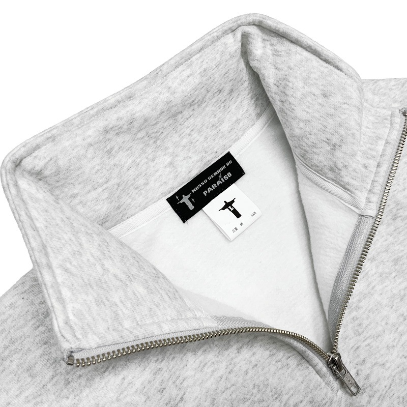 �Υå����˥硼��ɥѥ饤����/NOSSO SENHOR DO PARAISO �ϡ��ե��åץ������åȥȥåץ�/���Ƴڱ� Half-Zip Loose Sweat��NP-00-655��