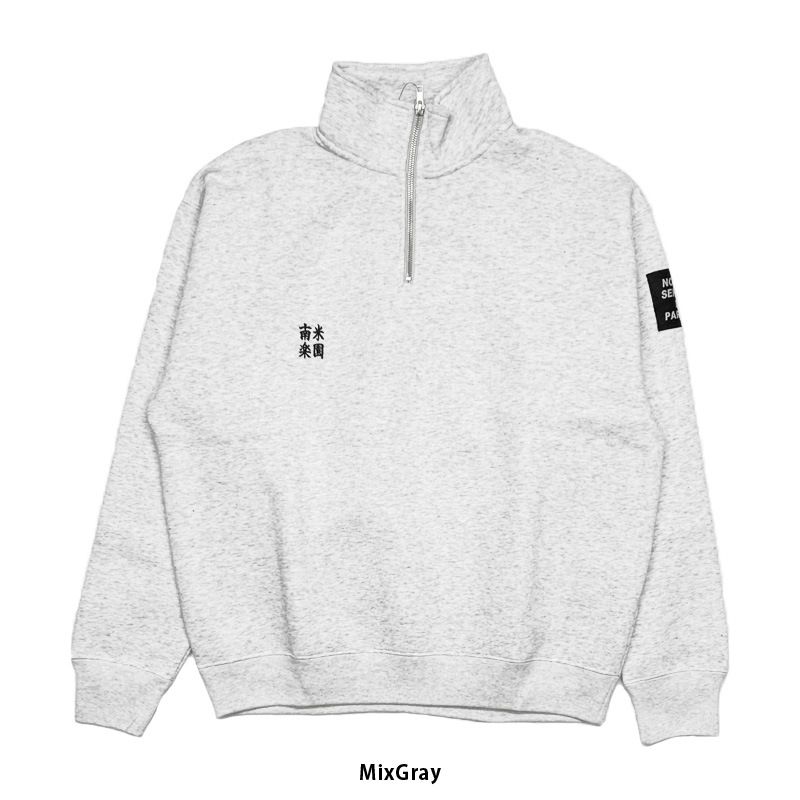 �Υå����˥硼��ɥѥ饤����/NOSSO SENHOR DO PARAISO �ϡ��ե��åץ������åȥȥåץ�/���Ƴڱ� Half-Zip Loose Sweat��NP-00-655��