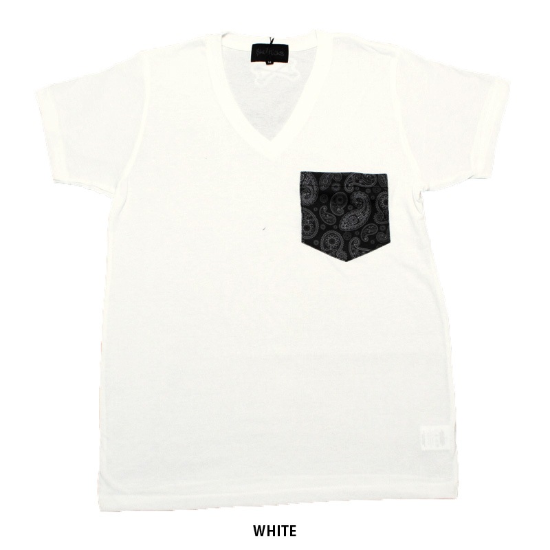 SKULLKICKS/�����륭�å��� PAISLLEY POCKET V-TEE ��SK14SS003��