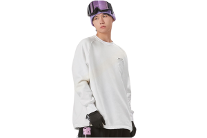 【TaoTech】Special Round Neck Sweatshirt ドロストトレーナー【ホワイト】