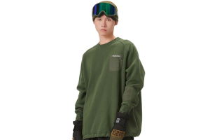 【TaoTech】Special Round Neck Sweatshirt ドロストトレーナー【ダークグリーン】