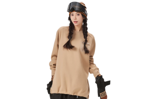【TaoTech】Special Round Neck Sweatshirt ドロストトレーナー【ベージュ】