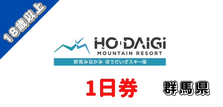 208 群馬みなかみほうだいぎスキー場 1日券【18歳以上】【ICカード】