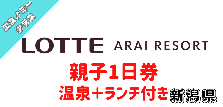304 アライマウンテンリゾート 親子リフト券エコノミー1日券+温泉+ランチ2,000円【ICカード】