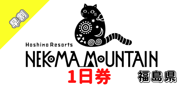 107 星野リゾート　ネコマ マウンテン 1日券【早割】【ICカード】