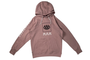 【686】2324 Script Pullover Hood【DUSTY MAUVE】