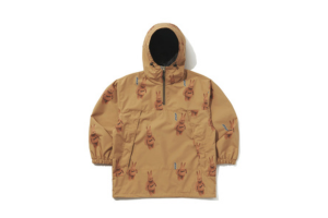 【BSRABBIT】2425 3D Bearrabbit Hooded Anorak ジャケット【Brown】