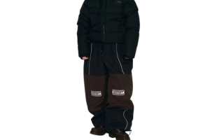 【BSRABBIT】2526 Patched Utility Super Wide Ventilation パンツ【Black/Dark Brown】