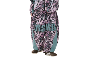 【BSRABBIT】2526 Kr Jagae Art Super Wide Ventilation Jogger パンツ【Purple】