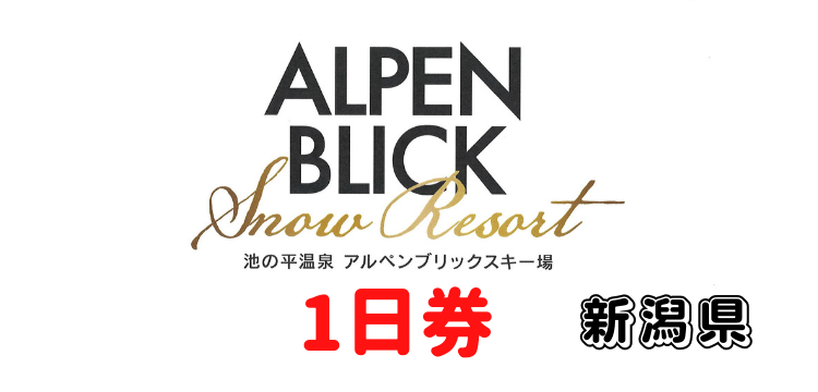 468 池の平温泉アルペンブリックスキー場 1日券【16歳以上】