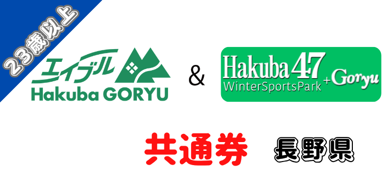 165 エイブル白馬五竜＆Hakuba47マウンテンリゾート 共通1日券【23歳以上】【ICカード】