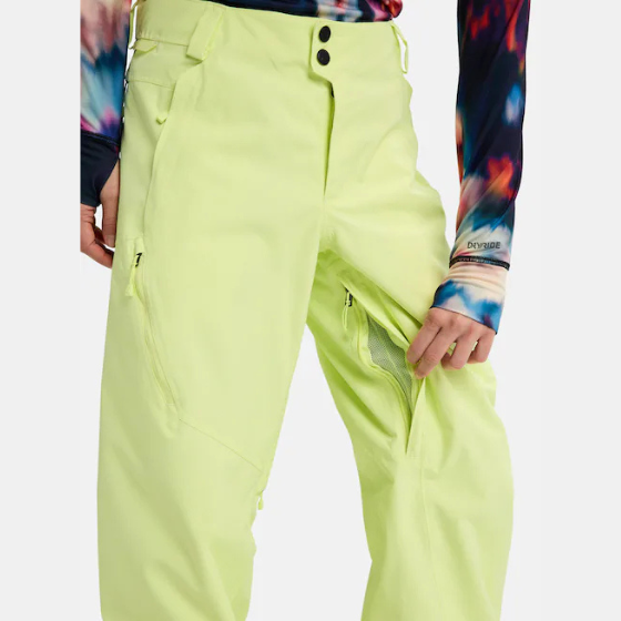 【BURTON】2526 ウィメンズ リザーブ 2レイヤー リラックス パンツ【Yellow Green】