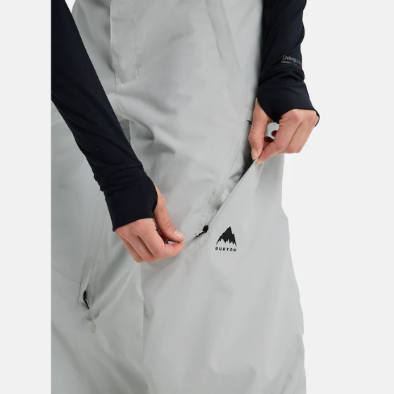 【BURTON】2526 ウィメンズ リザーブ 2レイヤー リラックス パンツ【Gray Cloud】