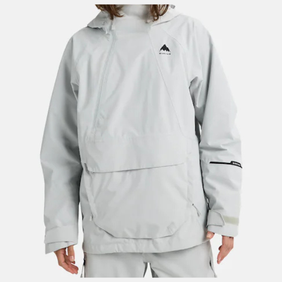【BURTON】2526 ウィメンズ リザーブ 2レイヤー アノラックジャケット【Gray Cloud】