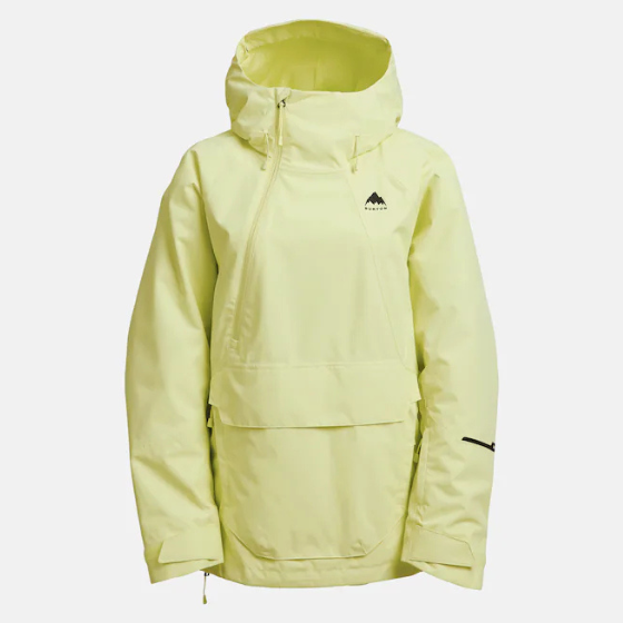 【BURTON】2526 ウィメンズ リザーブ 2レイヤー アノラックジャケット【Yellow Green】
