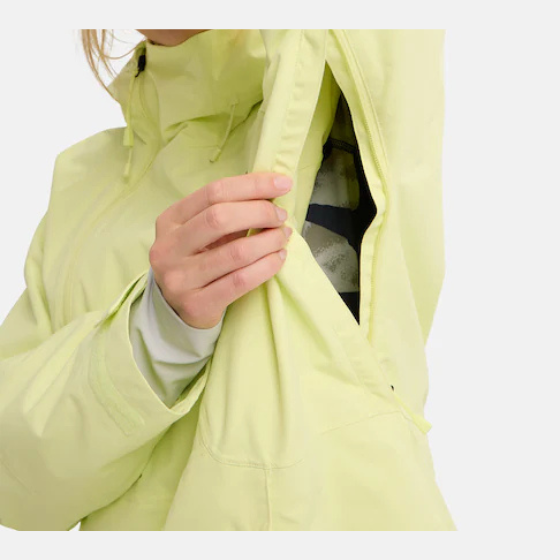 【BURTON】2526 ウィメンズ リザーブ 2レイヤー アノラックジャケット【Yellow Green】