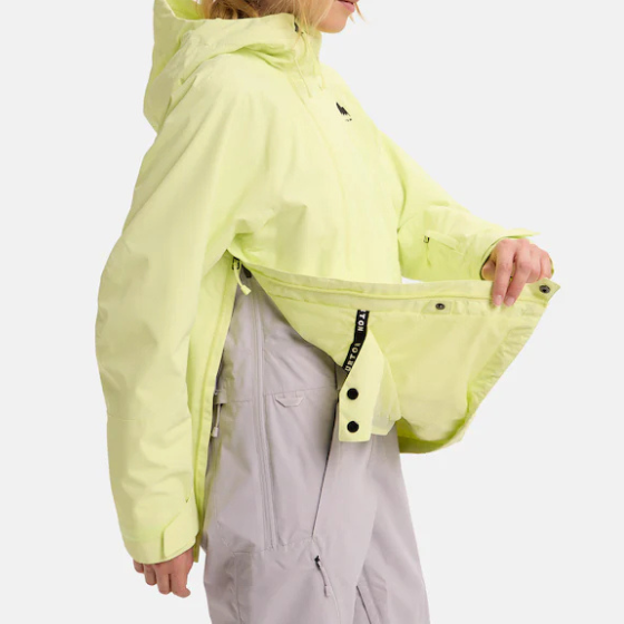 【BURTON】2526 ウィメンズ リザーブ 2レイヤー アノラックジャケット【Yellow Green】