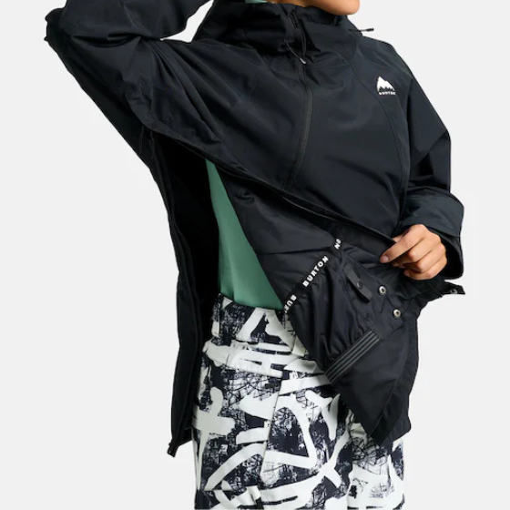 【BURTON】2526 ウィメンズ リザーブ 2レイヤー アノラックジャケット【True Black】