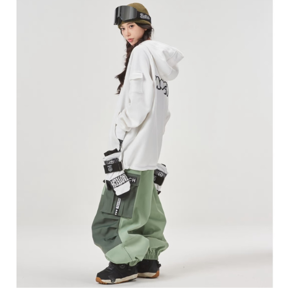 【TaoTech】2L Loose Overalls Snowboard Pants スノーパンツ【ブラック】