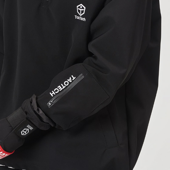 【TaoTech】2L Stand Collar Jacket ハーフジップジャケット【ダークグリーン】
