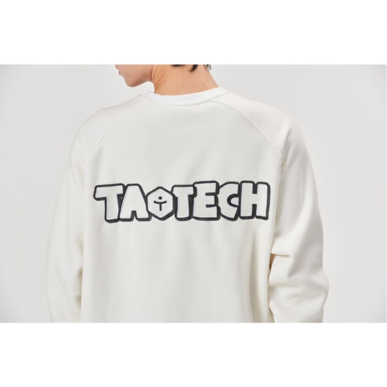 【TaoTech】Special Round Neck Sweatshirt ドロストトレーナー【ホワイト】