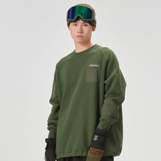 【TaoTech】Special Round Neck Sweatshirt ドロストトレーナー