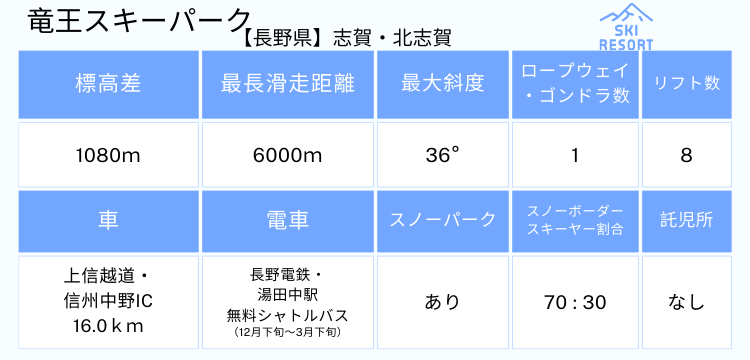 竜王スキーパーク1日リフト引換券3枚綴りセット