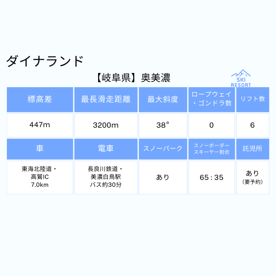 389 高鷲スノーパーク、ダイナランド、ひるがの高原スキー場、ホワイトピアたかす、鷲ヶ岳スキー場 10時間券【共通】【ICカード】
