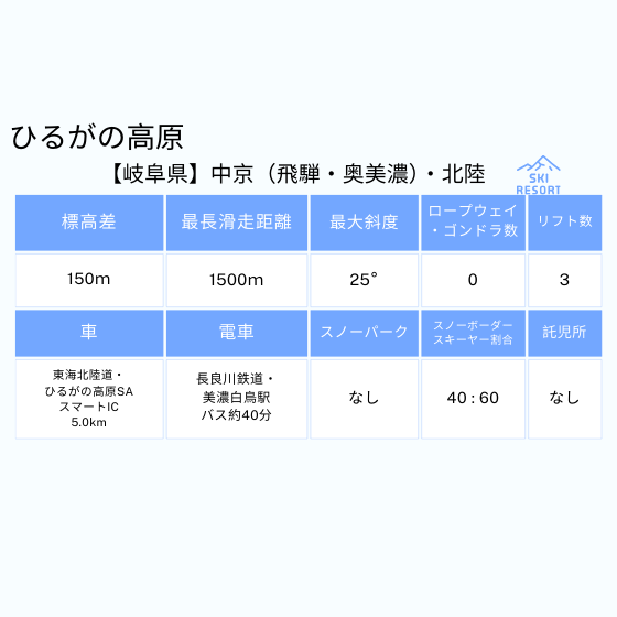 389 高鷲スノーパーク、ダイナランド、ひるがの高原スキー場、ホワイトピアたかす、鷲ヶ岳スキー場 10時間券【共通】【ICカード】