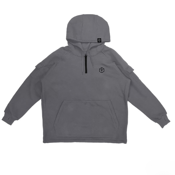 【TaoTech】Special Half-Zip Hoodie ドロストフーディ―