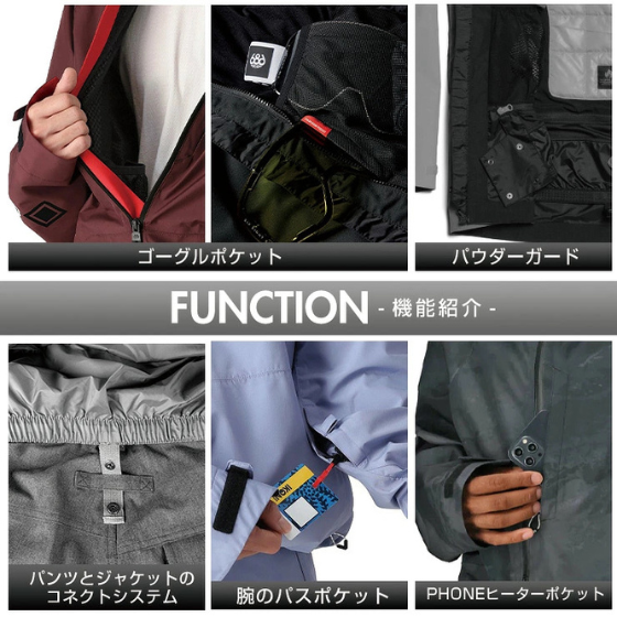 【686】2526 GORE-TEX FRAGMENT SHELL ANORAK ジャケット【BLACK HEMISPHERE】