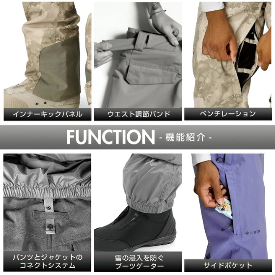 【686】2526 GORE-TEX CORE SHELL パンツ【BLACK】