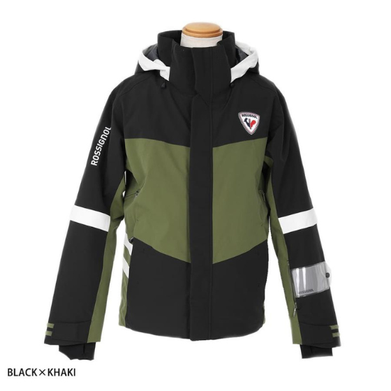 【ROSSIGNOL】デモ テム ジャケット【BLACK×KHAKI】