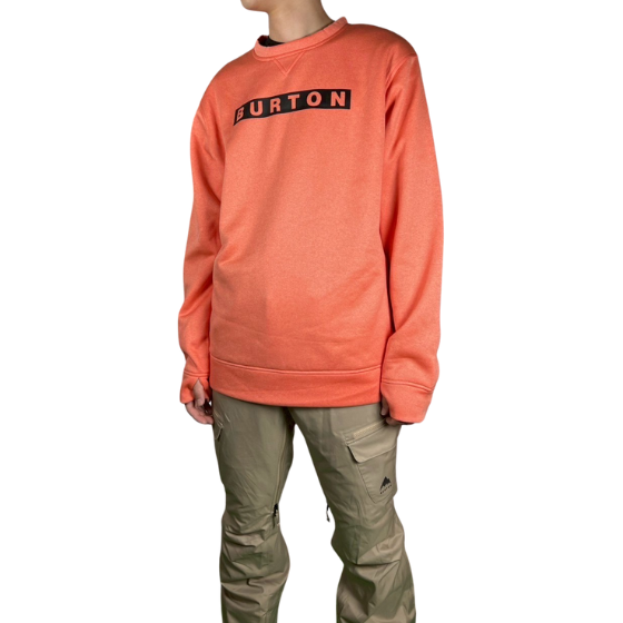 【BURTON】2425 Mens Oak Crew【Peach Echo Heather】