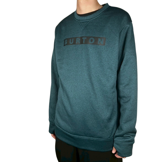 【BURTON】2425 Mens Oak Crew【Deep Emerald Heather】